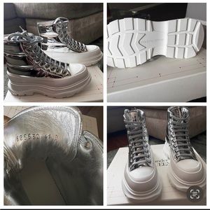 Never worn Alexander McQueens size 41 ( European) size 7 (USA) for Men or Women.